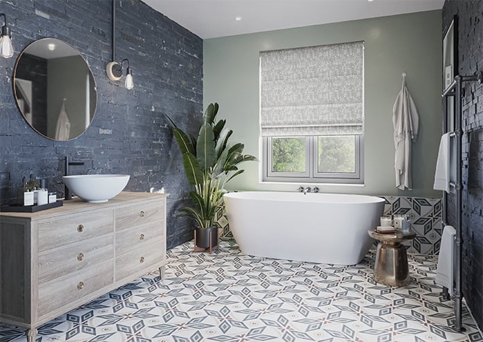 Nerida, Pebble - Motorised Roman Blind - Image 6